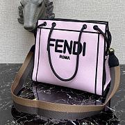 Kitlife Fendi Roma Tote Canvas Bag Pink - 41x31x14cm - 3