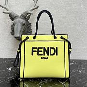 Kitlife Fendi Roma Tote Canvas Bag Yellow - 41x31x14cm - 1