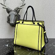 Kitlife Fendi Roma Tote Canvas Bag Yellow - 41x31x14cm - 6