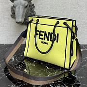 Kitlife Fendi Roma Tote Canvas Bag Yellow - 41x31x14cm - 5