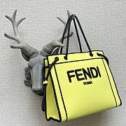 Kitlife Fendi Roma Tote Canvas Bag Yellow - 41x31x14cm - 4