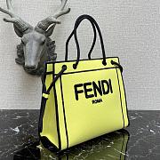 Kitlife Fendi Roma Tote Canvas Bag Yellow - 41x31x14cm - 3