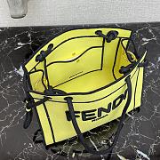 Kitlife Fendi Roma Tote Canvas Bag Yellow - 41x31x14cm - 2