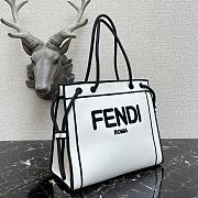 Kitlife Fendi Roma Tote Canvas Bag White - 41x31x14cm - 6