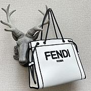 Kitlife Fendi Roma Tote Canvas Bag White - 41x31x14cm - 3