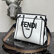 Kitlife Fendi Roma Tote Canvas Bag White - 41x31x14cm - 2