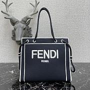 Kitlife Fendi Roma Tote Canvas Bag Black - 41x31x14cm - 1