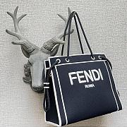 Kitlife Fendi Roma Tote Canvas Bag Black - 41x31x14cm - 5