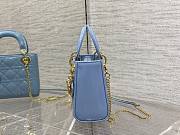 Kitlife Dior Mini Lady Cloud Blue Cannage Patent Leather - 17cm - 2