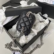 Kitlife Chanel Black Vanity Case With Mirror and Shiny Lambskin - 12cm - 6