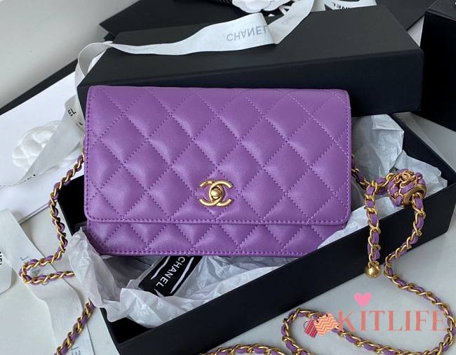 Kitlife Chanel WOC Purple Lambskin - AP1450 - 19cm - 1