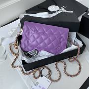 Kitlife Chanel WOC Purple Lambskin - AP1450 - 19cm - 3