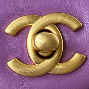 Kitlife Chanel CF Mini Purple Flap Bag - AS1787 - 18cm - 5
