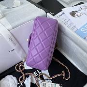 Kitlife Chanel CF Mini Purple Flap Bag - AS1787 - 18cm - 3