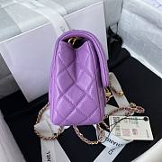 Kitlife Chanel CF Mini Purple Flap Bag - AS1787 - 18cm - 4