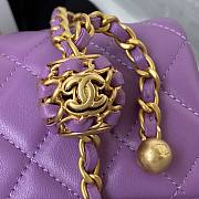 Kitlife Chanel CF Mini Purple Flap Bag - AS1787 - 18cm - 2