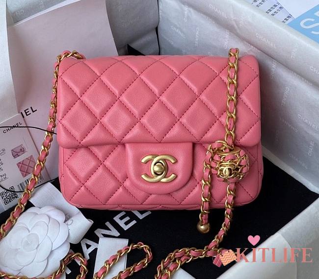 Kitlife Chanel CF Mini Pink Flap Bag - AS1787 - 18cm - 1