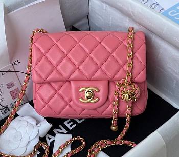 Kitlife Chanel CF Mini Pink Flap Bag - AS1787 - 18cm