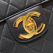 Kitlife Chanel Classic Flap Bag CF C Logo Grained Calfskin Leather - 30x21x8cm - 3