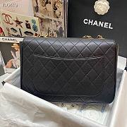 Kitlife Chanel Classic Flap Bag CF C Logo Grained Calfskin Leather - 30x21x8cm - 2