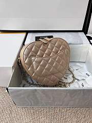 Kitlife Chanel Heart Bag Lambskin Gold- AS3191 - 18x17x6.5cm - 3