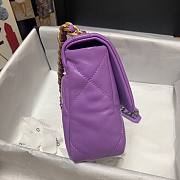 Kitlife Chanel 19 Purple Flap Bag Medium - 26x16x9cm - 2