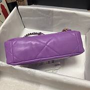 Kitlife Chanel 19 Purple Flap Bag Medium - 26x16x9cm - 4