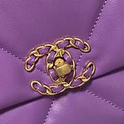 Kitlife Chanel 19 Purple Flap Bag Medium - 26x16x9cm - 6