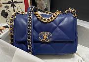 Kitlife Chanel 19 Dark Blue Flap Bag Medium - 26x16x9cm - 1