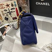 Kitlife Chanel 19 Dark Blue Flap Bag Medium - 26x16x9cm - 4