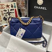 Kitlife Chanel 19 Dark Blue Flap Bag Medium - 26x16x9cm - 6