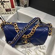 Kitlife Chanel 19 Dark Blue Flap Bag Medium - 26x16x9cm - 3