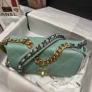 Kitlife Chanel 19 Light Blue 1 Flap Bag Medium - 26x16x9cm - 2