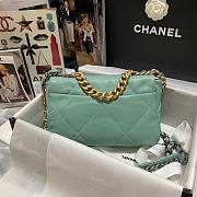 Kitlife Chanel 19 Light Blue 1 Flap Bag Medium - 26x16x9cm - 3