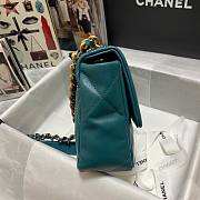 Kitlife Chanel 19 Dark Green Flap Bag Medium - 26x16x9cm - 3