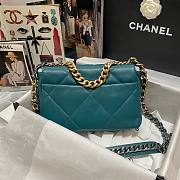 Kitlife Chanel 19 Dark Green Flap Bag Medium - 26x16x9cm - 4