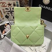 Kitlife Chanel 19 Light Green Flap Bag Medium - 26x16x9cm - 5