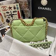 Kitlife Chanel 19 Light Green Flap Bag Medium - 26x16x9cm - 6