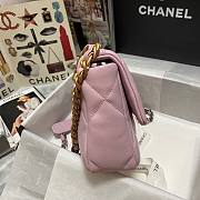 Kitlife Chanel 19 Pink Flap Bag Medium - 26x16x9cm - 3