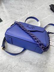 Versace Virtus Medusa Trumpet Handbag Blue – 25x15x22 cm - 5