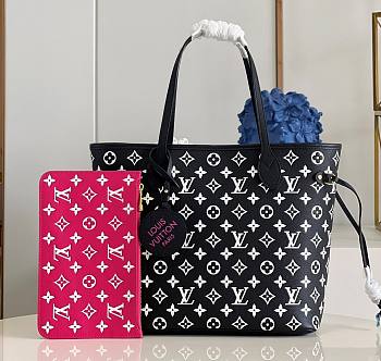 Kitlife Louis Vuitton Neverfull Monogram Empreinte Black White - M46103 - 31 x 28 x 14 cm