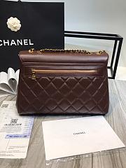 Kitlife Chanel Flap Bag Double Chain Burgundy - 92233 - 33x11x23cm - 2