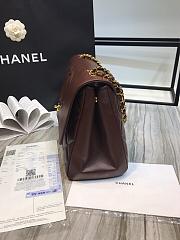 Kitlife Chanel Flap Bag Double Chain Burgundy - 92233 - 33x11x23cm - 3