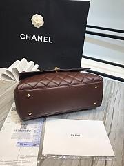 Kitlife Chanel Flap Bag Double Chain Burgundy - 92233 - 33x11x23cm - 4