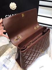 Kitlife Chanel Flap Bag Double Chain Burgundy - 92233 - 33x11x23cm - 6