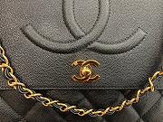 Kitlife Chanel Flap Bag Double Chain Black Grained Leather - 92233 - 33x11x23cm - 3