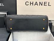 Kitlife Chanel Flap Bag Double Chain Black Smooth Leather - 92233 - 33x11x23cm - 6