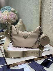 Kitlife Prada Re-Edition 2005 Re-Nylon bag Desert Beige - 1BH204 - 22x18x6cm - 1