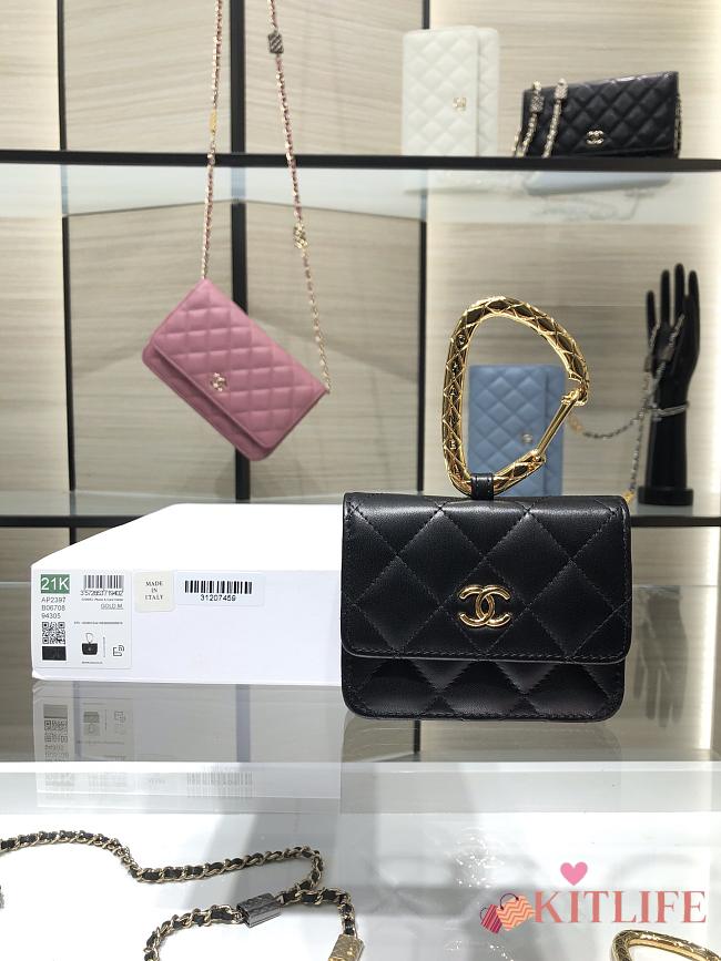 Kitlife Chanel 21K Black Smooth Leather With Gold Hardware - AP2397 - 1