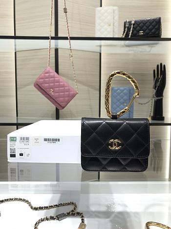 Kitlife Chanel 21K Black Smooth Leather With Gold Hardware - AP2397